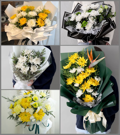 甘肃省白银靖远县平堡镇白事花束代送